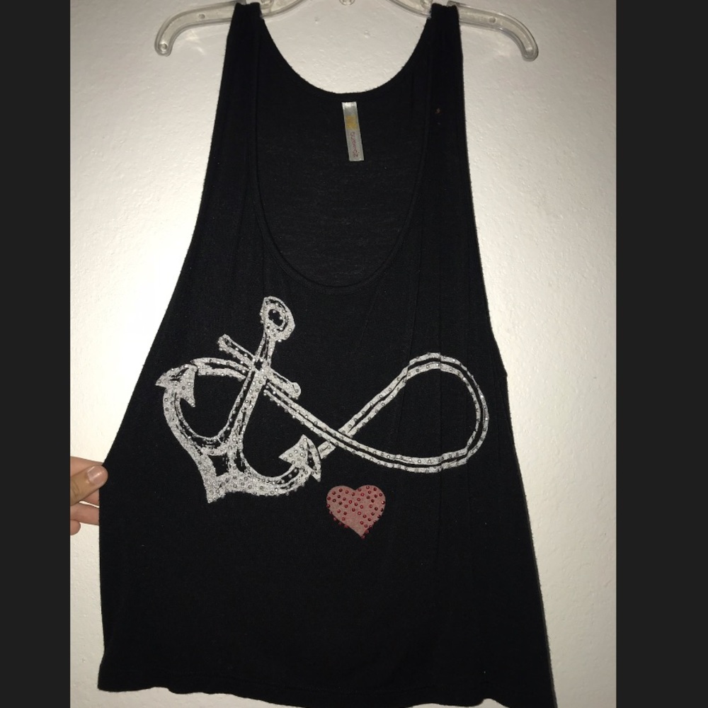 Black Graphic Top